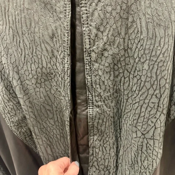 Andrew Marc Black Leather Jacket Size Large - Picture 12 of 16